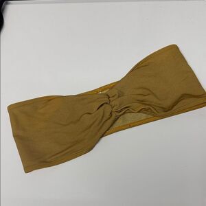 Gold Bandeau Scruch Front Size Medium LIKE NEW American Apparel
